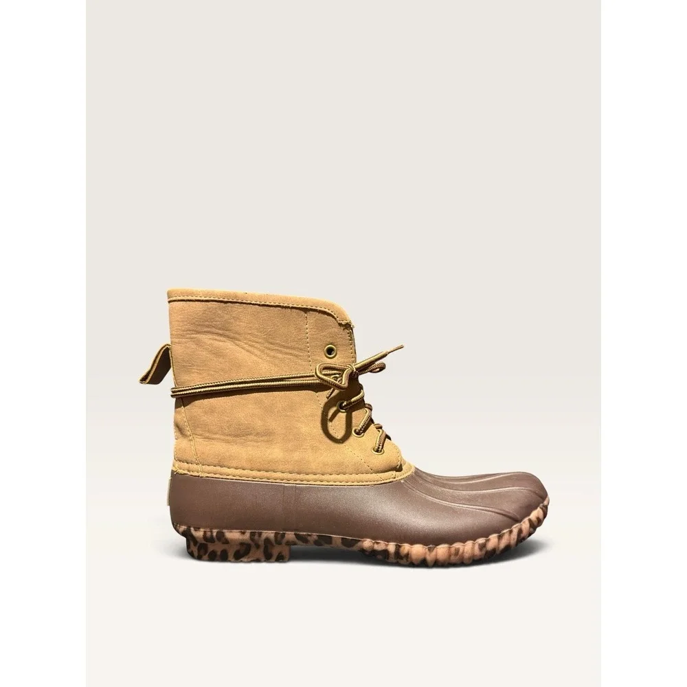 Marley Lilly Duck Boot Brown Women's Size 10